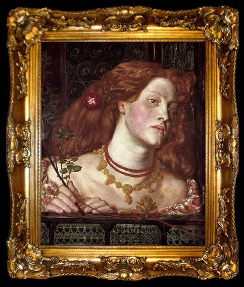 framed  Dante Gabriel Rossetti Fair Rosamund (mk28), ta009-2
